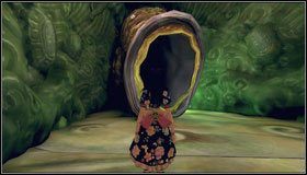 Przeskakujemy w kierunku mysiej dziurki widocznej naprzeciwko - Trunk (2) | Rozdział 3 - Oriental Grove | Alice Madness Returns - Alice: Madness Returns - poradnik do gry