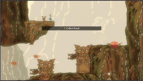 Wyskakujemy na półkę po lewej i zabieramy brzoskwinię - Scroll of Dark Skies | Rozdział 3 - Oriental Grove | Alice Madness Returns - Alice: Madness Returns - poradnik do gry