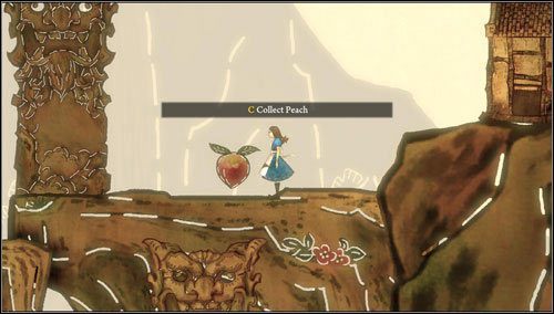 Dzięki ostatniej trampolinie wyskakujemy na platformę wiszącą w powietrzu - Scroll of Dark Skies | Rozdział 3 - Oriental Grove | Alice Madness Returns - Alice: Madness Returns - poradnik do gry