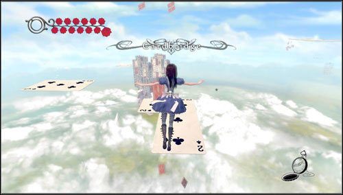 Korzystając z karcianego parowaru wskakujemy na kolejną kartę - Cardbridge (1) | Rozdział 4 - Queensland | Alice Madness Returns - Alice: Madness Returns - poradnik do gry
