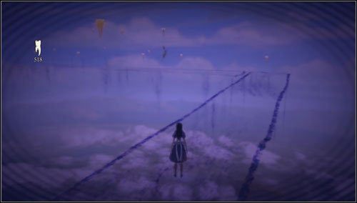 Czekamy, aż ruchoma ścieżka obróci się w naszą stronę - Cardbridge (1) | Rozdział 4 - Queensland | Alice Madness Returns - Alice: Madness Returns - poradnik do gry