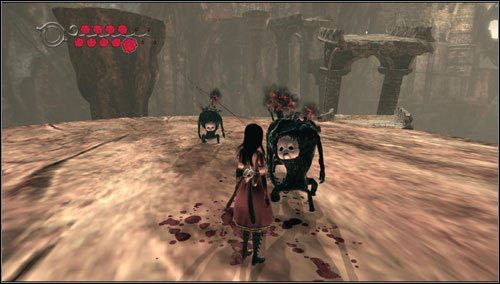 Idziemy wzdłuż muru i skręcamy w lewo - Least Wing (1) | Rozdział 4 - Queensland | Alice Madness Returns - Alice: Madness Returns - poradnik do gry