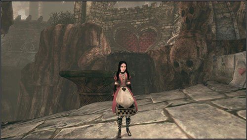 Wychodzimy w górę w kierunku przejścia w kształcie serca - Least Wing (1) | Rozdział 4 - Queensland | Alice Madness Returns - Alice: Madness Returns - poradnik do gry