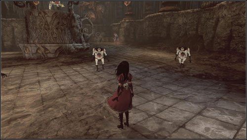 Przeskakujemy za pomocą trampoliny na drugą stronę - Waste Wing Part 1 (3) | Rozdział 4 - Queensland | Alice Madness Returns - Alice: Madness Returns - poradnik do gry