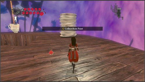 Odbieramy należne nam Rose Paint, wychodzimy z pokoju i idziemy dalszą ścieżką - Waste Wing Part 2 | Rozdział 4 - Queensland | Alice Madness Returns - Alice: Madness Returns - poradnik do gry