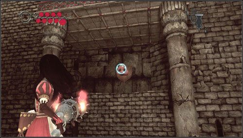 Po prawej, pod małą półką, znajdujemy świński ryjek - Waste Wing Part 2 | Rozdział 4 - Queensland | Alice Madness Returns - Alice: Madness Returns - poradnik do gry