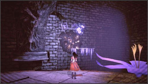 Idziemy w stronę zasłoniętej jaskini, korzystając z niewidzialnych platform - Waste Wing Part 2 | Rozdział 4 - Queensland | Alice Madness Returns - Alice: Madness Returns - poradnik do gry