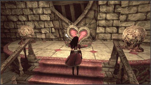 Pociągamy za dźwignię i korzystając z niżej położonych platform przechodzimy na drugą stronę - Waste Wing Part 2 | Rozdział 4 - Queensland | Alice Madness Returns - Alice: Madness Returns - poradnik do gry