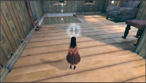 Na piętrze znajdujemy wspomnienie - Fort Resistance | Rozdział 5 - Dollhouse | Alice Madness Returns - Alice: Madness Returns - poradnik do gry