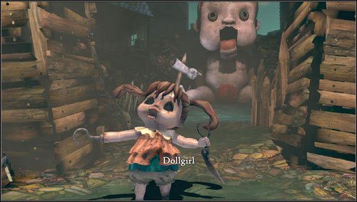 Po przejściu przez kolejny domek czeka nas alka z nowym typem przeciwnika - Dollgirl - Fort Resistance | Rozdział 5 - Dollhouse | Alice Madness Returns - Alice: Madness Returns - poradnik do gry