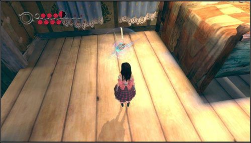 Wskakujemy na górę po trampolinie i pociągamy za wajchę - Frogs Way (1) | Rozdział 5 - Dollhouse | Alice Madness Returns - Alice: Madness Returns - poradnik do gry