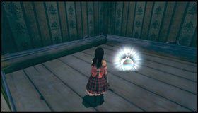 Wracamy na plac i wskakujemy do kolejnego domku, leżącego naprzeciw uruchomionego arowego przejścia - Frogs Way (2) | Rozdział 5 - Dollhouse | Alice Madness Returns - Alice: Madness Returns - poradnik do gry