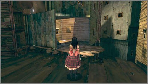 Idziemy dalszą ścieżką i wchodzimy do kolejnego domku - Frogs Way (3) | Rozdział 5 - Dollhouse | Alice Madness Returns - Alice: Madness Returns - poradnik do gry