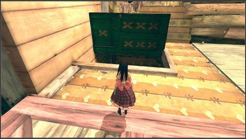 Schodzimy na dół poprzez otwarte drzwi - Frogs Way (3) | Rozdział 5 - Dollhouse | Alice Madness Returns - Alice: Madness Returns - poradnik do gry