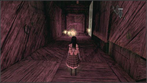 Po wejściu do pokoju z dwoma przyciskami od razu skręcamy w prawo - Downtown Cellars (2) | Rozdział 5 - Dollhouse | Alice Madness Returns - Alice: Madness Returns - poradnik do gry