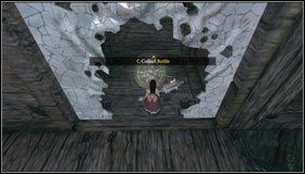 Niszczymy zaślepkę w ścianie po lewej i zdobywamy butelkę - Downtown Cellars (2) | Rozdział 5 - Dollhouse | Alice Madness Returns - Alice: Madness Returns - poradnik do gry
