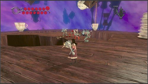 Walczymy z kilkoma sztukami Ice Snark, Card Guard oraz Armored Card Guard - Downtown Cellars (2) | Rozdział 5 - Dollhouse | Alice Madness Returns - Alice: Madness Returns - poradnik do gry