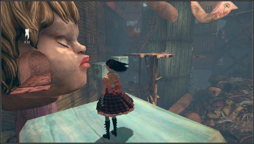 Przechodzimy po klockach na drewnianą platformę - Fort Resistance Delivered | Rozdział 5 - Dollhouse | Alice Madness Returns - Alice: Madness Returns - poradnik do gry