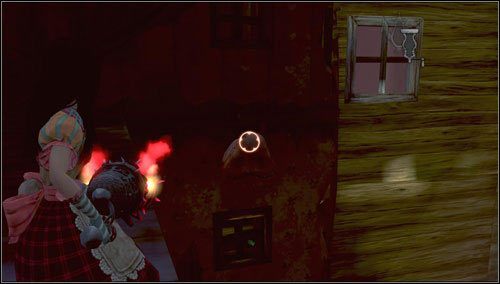 W nim omijamy schody z prawej - pod nim znajdujemy ostatni świński ryjek - Looking Glass Railway Station | Rozdział 5 - Dollhouse | Alice Madness Returns - Alice: Madness Returns - poradnik do gry