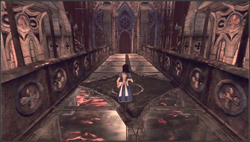 Wychodzimy po schodach na górę i kroczymy po szklanej posadzce - Infernal Train Carriage | Rozdział 6 - Infected Train | Alice Madness Returns - Alice: Madness Returns - poradnik do gry