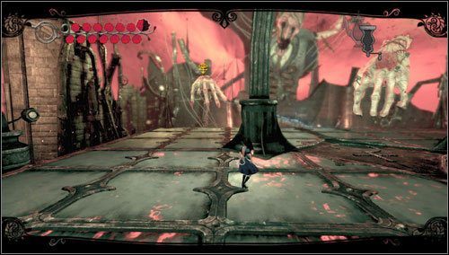 Podchodzimy pod bramę znajdującą się na końcu planszy - Dollmaker | Rozdział 6 - Infected Train | Alice Madness Returns - Alice: Madness Returns - poradnik do gry