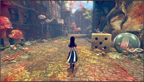 Wracamy do oswobodzonej wioski i przechadzamy się po pięknej, zielonej alejce - The End | Rozdział 6 - Infected Train | Alice Madness Returns - Alice: Madness Returns - poradnik do gry