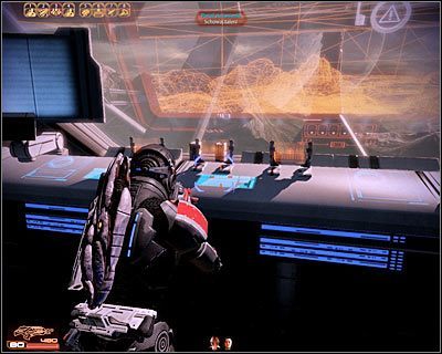 Po kilku chwilach dotrzesz do nowych drzwi - (2) Schowanie talerza komunikacyjnego | Nadzorca- Talerz komunikacyjny - Mass Effect 2: Overlord - poradnik do gry