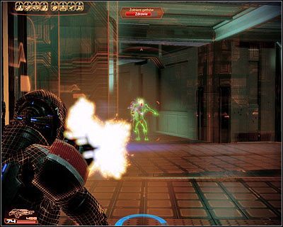 Podejdź do najbliższych drzwi i po ich otwarciu udaj się prosto - (5) Zniszczenie wrogiej WI (1) | Nadzorca- Stacja Atlas | Mass Effect 2 Overlord - Mass Effect 2: Overlord - poradnik do gry