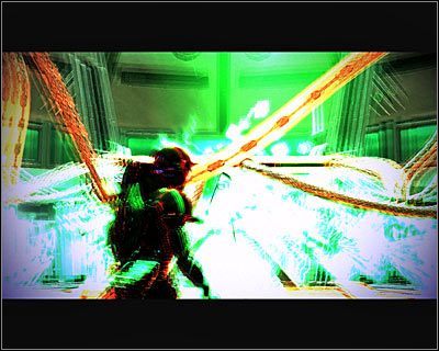 Po zniszczeniu połączeń zacznij po raz ostatni atakować rdzeń WI - (5) Zniszczenie wrogiej WI (2) | Nadzorca- Stacja Atlas | Mass Effect 2 Overlord - Mass Effect 2: Overlord - poradnik do gry