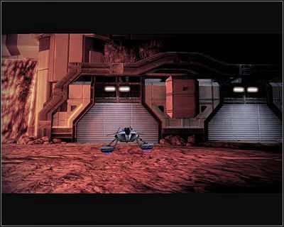 Nie musisz na szczęście tracić czasu na dotarcie do poduszkowca, gdyż odbędzie się to automatycznie - (2) Odnalezienie przełącznika wyłączenia alarmu (2) | Nadzorca- Stacja Wulkan - Mass Effect 2: Overlord - poradnik do gry