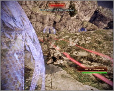 Zaczekaj aż wokół Ciebie zaczną pojawiać się czerwone linie - (1) Zniszczenie generatorów | Nadzorca- Stacja Prometeusz - Mass Effect 2: Overlord - poradnik do gry
