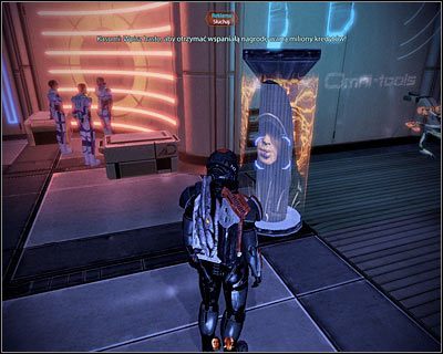 Po znalezieniu się w Okręgu Zakera pozostań w miejscu startu, czyli w pobliżu punktu Szybkiej Kolei - Akta- Mistrzyni złodziejstwa - (1) Spotkanie się z Kasumi - Mass Effect 2: Kasumis Stolen Memory - poradnik do gry