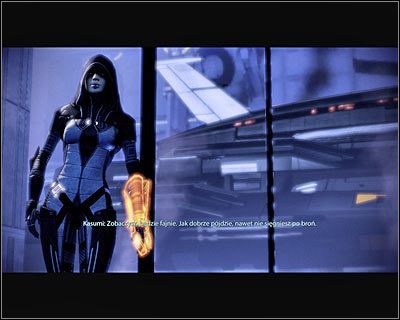 Przed Tobą dłuższa rozmowa z Kasumi Goto - Akta- Mistrzyni złodziejstwa - (1) Spotkanie się z Kasumi - Mass Effect 2: Kasumis Stolen Memory - poradnik do gry