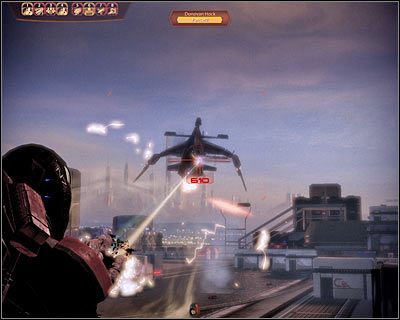Dopiero teraz przystąp do atakowania myśliwca Hocka - (5) Pokonanie Donovana Hocka | Kasumi- Wykradzione wspomnienia - Mass Effect 2: Kasumis Stolen Memory - poradnik do gry