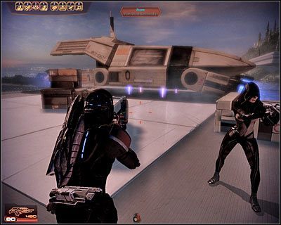 Rozpraw się z niedobitkami, rozejrzyj się za apteczkami i wybierz się do wspomnianego już wcześniej lądowiska - (6) Powrót na Normandię | Kasumi- Wykradzione wspomnienia - Mass Effect 2: Kasumis Stolen Memory - poradnik do gry