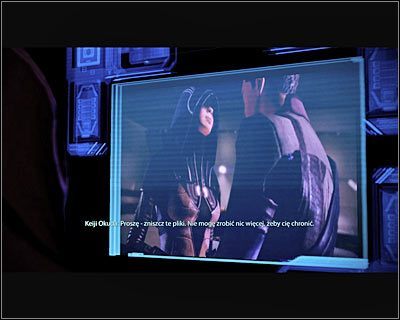 Kasumi jeszcze w trakcie przelotu na Normandię uda się odczytać zawartość grayboxa swojego partnera Keijiego - (6) Powrót na Normandię | Kasumi- Wykradzione wspomnienia - Mass Effect 2: Kasumis Stolen Memory - poradnik do gry