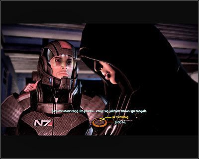 Jeżeli chcesz żeby informacje zostały zniszczone, to wybierz prawą dolną opcję dialogową (Zniszcz graybox) - (6) Powrót na Normandię | Kasumi- Wykradzione wspomnienia - Mass Effect 2: Kasumis Stolen Memory - poradnik do gry