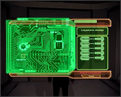 Po znalezieniu się w środku skieruj się w prawo - (2) Zdobycie hasła do skarbca | Kasumi- Zamek głosowy - Mass Effect 2: Kasumis Stolen Memory - poradnik do gry