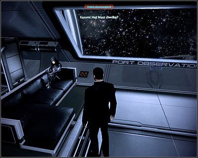 Kasumi możesz odnaleźć na trzecim pokładzie Normandii, a mianowicie w pomieszczeniu oznaczonym jako Pokład obserwacyjny B - Nowy towarzysz | Inne | Mass Effect 2 Kasumis Stolen Memory - Mass Effect 2: Kasumis Stolen Memory - poradnik do gry