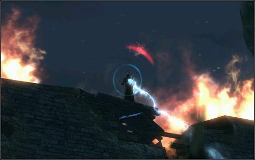 Potem wyjdziesz na okalające dziedziniec mury, opanowane przez ludzi Voldemorta (polecam czary Impedimento i/lub Petrificus Totalus) - [Bitwa o Hogwart] Opis przejścia | Harry Potter i Insygnia Śmierci - część 2 - Harry Potter i Insygnia Śmierci - część 2 - poradnik do gry