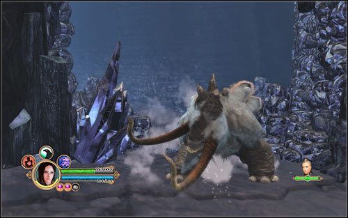 Jeżeli nie będziemy stać na wprost potwora, będzie on dla nas ledwie przystawką przed daniem głównym, jakim jest sama Jayne w dalszej części gry - Bestia bojowa Jayne | Bossowie | Dungeon Siege III - Dungeon Siege III - poradnik do gry