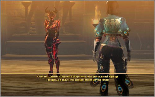 Przede wszystkim powinniśmy unikać morderczych kopniaków ze strony przeciwniczek - zadają one ogromne obrażenia i potrafią podpalić naszych bohaterów - Archontki wojny i zemsty | Bossowie | Dungeon Siege III - Dungeon Siege III - poradnik do gry