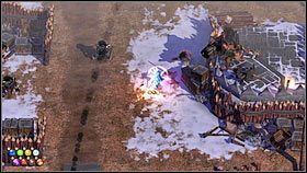 Gdy pociągniesz za umieszoną niedaleko dźwignię, wysunie się mostek, który zaprowadzi cię do obozu wroga [1] - Rozdział 5 - Havindr kontratakuje (2) - Opis przejścia - Magicka - poradnik do gry