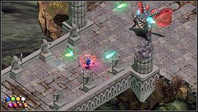 Zanim go zaatakujesz, podnieś Kostur odbicia, który trzyma jedna z rzeźb [1] - Rozdział 6 - Powrót czarodzieja (1) - Opis przejścia - Magicka - poradnik do gry