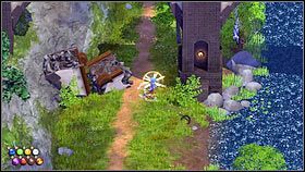 Po rozmowie z Vladem przejdź na drugą stronę mostu i podnieś księgę z zaklęciem Teleportacja [1] - Rozdział 7 - Powrót do zamku Aldrheim - Opis przejścia - Magicka - poradnik do gry