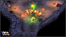 Gdy wszyscy przeciwnicy zginą, teleportuj się nad przepaścią i idź ponownie na północ [1] - Rozdział 8 - Kopalnie (2) - Opis przejścia - Magicka - poradnik do gry