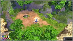 Po drugiej stronie pola znajdziesz sekretną lokację z wbitym w skałę Ekskaliburem - Sekretne lokacje - Znajdźki - Magicka - poradnik do gry