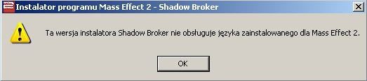 Rozszerzenie DLC Kryjówka Handlarza Cieni (Lair of the Shadow Broker) nie jest oficjalnie wspierane przez polską wersję językową gry Mass Effect 2 - Mass Effect 2: Lair of the Shadow Broker - poradnik do gry