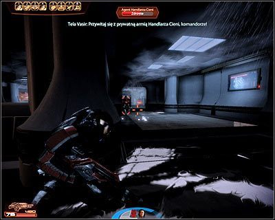 Dobrze byłoby zapisać tu stan gry, bo już za chwilę przystąpisz do licznych walk - (6) Odnalezienie Liary - Kryjówka Handlarza Cieni - Mass Effect 2: Lair of the Shadow Broker - poradnik do gry
