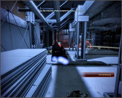Skręć w lewo dopiero po przeleceniu przez drugą dziurę - (8) Kontynuowanie pościgu za Vasir z użyciem ścigacza - Kryjówka Handlarza Cieni - Mass Effect 2: Lair of the Shadow Broker - poradnik do gry
